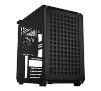 Cooler Master QUBE 500 Flatpack Black Small High Airflow Mid-Tower ATX Customizable Gaming PC Case, Tempered Glass, Vertical GPU Mount, USB-C, Carrying Handle, Gem Mini (Q500-KGNN-S00)