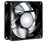 Cooler Master SickleFlow 80 V2 All-Black Square Frame Fan with Air Balance Curve Blade Design, Sealed Bearing, PWM Control for Computer Case & Air Coolers