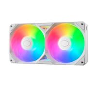 Cooler Master SickleFlow Edge 240 White Single-Frame aRGB PC Case|Liquid Cooler Fan, 240mm, Convenient Single Modular Cable, PWM 2,050 RPM, Air Balance Blades, Loop Dynamic Bearing, aRGB Lighting