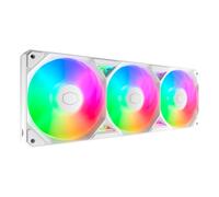 Cooler Master SickleFlow Edge 360 ARGB - 360mm Triple-Fan Monoframe (PWM), High Airflow (190 CFM) & Static Pressure (3.54mmH2O), ARGB Gen 2 Lighting, Easy Installation - White