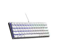 Cooler Master SK620 60% Silver/White Mechanical Low Profile Gaming Keyboard, Linear Red Switches, Customizable RGB, Ergonomic Design, USB-C Connectivity, Mac/Windows, QWERTY (SK-620-SKTR1-US)