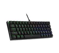 Cooler Master SK620 60% Space Gray Mechanical Low Profile Gaming Keyboard, Linear Red Switches, Customizable RGB, Ergonomic Design, USB-C Connectivity, Mac/Windows, QWERTY (SK-620-GKTR1-US)