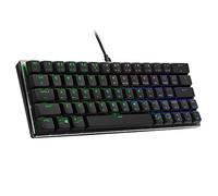 Cooler Master SK620 60% Space Gray Mechanical Low Profile Gaming Keyboard, Tactile Brown Switches, Customizable RGB, Ergonomic Design, USB-C Connectivity, Mac/Windows, QWERTY (SK-620-GKTM1-US)