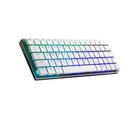 Cooler Master SK621 White Limited Edition 60% Mechanical Keyboard with Cherry MX Low Profile Switches and Brushed Aluminum Design