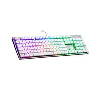 Cooler Master SK650 White Limited Edition Mechanical Keyboard with Cherry MX Low Profile RGB Switches in Brushed Aluminum Design, Full