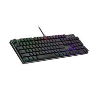 Cooler Master SK652 Space Gray Full Mechanical Low Profile Gaming Keyboard, Linear Red Switches, Customizable RGB, Ergonomic Design, USB-C Connectivity, Mac/Windows, QWERTY (SK-652-GKTR1-US)