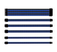 Cooler Master Sleeved Extension Cable Kit - Universal ATX Power Supply Extension Cables with Colored Sleeving, CMA-SEST16BLBK1-GL