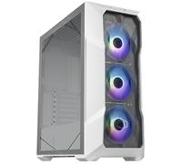 Cooler Master TD500 Mesh V2 White Mid-Tower Case, Polygonal Mesh, 3X 120mm ARGB Fans, USB Gen 2 Type C