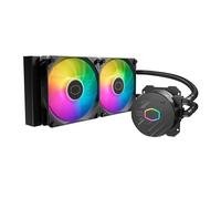 Cooler Master USA Liquid 240L Core 240mm Close-Loop AIO Liquid Cooler, ARGB Sync, Gen S Coldplate Pump, 120mm PWM, CryoFuze 14W/mK, AMD Ryzen AM5/AM4, Intel LGA 1700/1200 (MLW-D24M-A18PZ-R1), Black