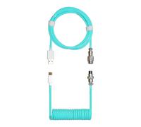 Cooler Master USB-C Coiled Aviator Cable Pastel Cyan