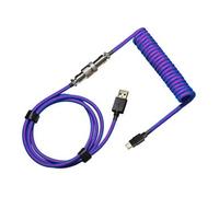 Cooler Master USB-C to USB-A Coiled Cable - Thunderstorm Blue/Purple