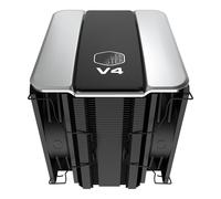Cooler Master V4 Alpha 3DHP Black CPU Air Cooler, Alpha 3DHP Heat Pipe Technology, Dual Mobius 120 PWM Fans, Quiet Operation, Easy Install, AMD Ryzen 9 AM5|4, Intel Ultra 9 LGA 1851|1700