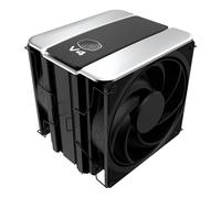 Cooler Master V4 Alpha 3DHP Black CPU Air Cooler, Alpha 3DHP Heat Pipe Technology, Dual Mobius 120 PWM Fans, Quiet Operation, Easy Install, AMD Ryzen 9 AM5|4, Intel Ultra 9 LGA 1851|1700
