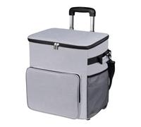 Cooler on Wheels Lightweight Cooler | Trolley Cart with Handle 35L Insulated Leakproof Travel Bag for Outdoor Patio Picnic Camping Shopping