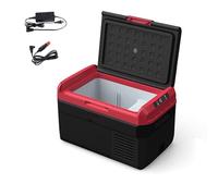 Cooler Portable Fridge for Camping Car Cooler for Vehicle 20/25/30/40/50L Dual Use for Car and Home -20°C to 20°C 2-way Removable Panel 12V/24V DC 110～240 V AC(57.2 * 35.8 * 34.4cm)