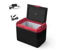 Cooler Portable Fridge for Camping Car Cooler for Vehicle 20/25/30/40/50L Dual Use for Car and Home -20°C to 20°C 2-way Removable Panel 12V/24V DC 110～240 V AC(57.2 * 35.8 * 42.6cm)