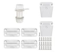 Cooler Repair Kit for Igloo Parts: 4 Hinges 2 Latches Drain Screws Heavy Duty Plastic Replacement Components for Ice Chest 25-165QT Camping Outdoor Accessories