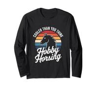 Cooler Than You Think Retro Hobby Horsing Hobbyhorse Long Sleeve T-Shirt