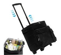 Cooler with Wheels, 43L Insulated Cooler Bag Leakproof Waterproof Rolling with Pull Rod Soft Bag for Beach Hiking Camping Travel Picnic Car, Decor