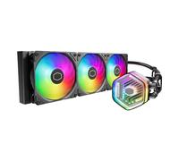 CoolerMaster MasterLiquid 360 Atmos ARGB Close-Loop AIO Liquid Cooler, Customize Pump, Sickleflow Edge PWM Fans, 360mm Radiator, CryoFuze, AMD Ryzen AM5/AM4, Intel LGA1700/1200 (MLX-D36M-A25PZ-R1)