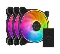 CoolerMaster MF120 Halo2 120mm Black ARGB Fan 3-Pack