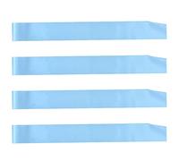 CoolerthingsDG, 4 Pcs Blank Satin Sashes Plain Sashes Party Accessory for Graduation Wedding Party, Satin Sashes Pageant, Make Your Own Sashes, light Blue Party Plain Pageant Sashes(light blue)