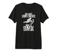 Coolest Brothers Ride a BMX Mountain Bike Premium T-Shirt