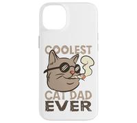 Coolest Cat Dad Ever fot a Cat Father Case for iPhone 14 Plus
