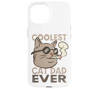 Coolest Cat Dad Ever fot a Cat Father Case for iPhone 15