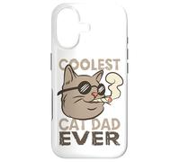 Coolest Cat Dad Ever fot a Cat Father Case for iPhone 17