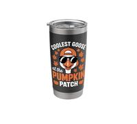 Coolest Goose At The Pumpkin Patch Halloween Thanksgiving Stainless Steel Insulated Tumbler