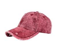 Coolest Hats in The World Baseball Cap Adjustable Size for Running Workouts and Outdoor Activities All Seasons Summer Baseball Caps for Men (Red, One Size)