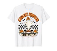 Coolest Pumpkin in the Patch Ghost Skateboard Halloween Boy Value Graphic T-Shirt