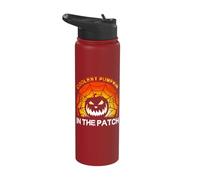 Coolest Pumpkin in The Patch - Halloween Jack O Lantern Stainless Steel Insulated Water Bottle