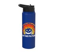 Coolest Pumpkin in The Patch - Halloween Jack O Lantern Stainless Steel Insulated Water Bottle