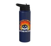 Coolest Pumpkin in The Patch - Halloween Jack O Lantern Stainless Steel Insulated Water Bottle