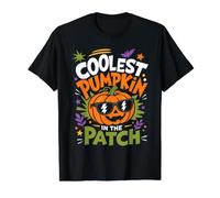 Coolest Pumpkin in The Patch Value Graphic T-Shirt, Men, Black, XL