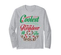 Coolest Reindeer at The Pole Merry Christmas Family Matching Long Sleeve T-Shirt
