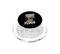 Coolest Turkey In The Flock Funny Thanksgiving Day Pilgrim PopSockets PopGrip for MagSafe