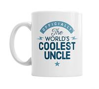 Coolest Uncle Present from Niece and Nephew - Uncle Coffee Mug Gift for Birthday