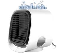 Coolevax Portable Air Conditioner, Airabreeze Portable Air Conditioner, Vital Breeze Portable Ac, 3 Speeds Adjustable Air Cooler with Water Tank, Quiet Desk Cooling Fan for Bedroom, Office (White)