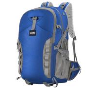 Coolfel Trekking Backpack 40L, Ultralight Waterproof Travel Backpack with Rain Cover for Hiking Camping, Men and Women, blue