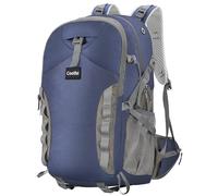 Coolfel Trekking Backpack 40L, Ultralight Waterproof Travel Backpack with Rain Cover for Hiking Camping, Men and Women, dark blue