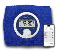 CoolFire Vibrating Alarm Clock Sweatband, Silent Wake Yourself Bracelet Vibrating Alarm Clock for Couples, Students, Easy to Set on User-friendly App, Hearing Impaired, USB Chargable(Blue), BLUE,