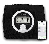 Coolfire - Vibrating Alarm Sweatband, Silent Wake-Up Wristwatch for Couples and Students, Easy-to-Set User-Friendly App, Hearing Impaired Friendly, USB Chargeable, Black