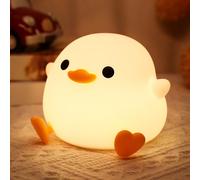 CoolGift Mart Dodo Duck Night Light - USB Rechargeable, Cute Animal Silicone Lamp, Touch Control & Timer, Ideal for Breastfeeding, Reading, Working & Sleep for Baby, Kids, Teens & Adults