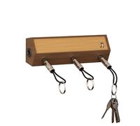 CoolGift Mart Guitar Amp Key Holder Wall Mount, Solid Wood Guitar Amplifier Styled Key Organizer with 3 Plug-in Keychains, Music Decor Gift for Guitarists Rock Fans Music Lovers