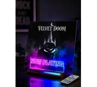CoolGift Mart Now Playing Vinyl Record Stand, Record Holder with RGB Sound Rhythm Effect, Albums Storage Room Decor Accessories for Record Lovers, Music Gift for Men Music Lover
