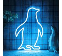 CoolGift Mart Penguin Neon Sign, Penguin Lamp Wall Decor, Dimmable Birthday Party Decorations for Home, Patio, Garden, Bars, Restaurants, Hotels, Stores, Clubs, as Friends, Family and Kids Gift