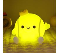 CoolGift Mart Tennis Gifts, USB Rechargeable, Cute Tennis Ball Silicone Night Light, Touch Control & Timer, Suitable for Breastfeeding Reading Working Sleep for Baby Kids Teens Adults Tennis Lovers